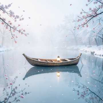 残雪落信纸