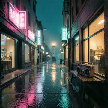 霓虹下的独白