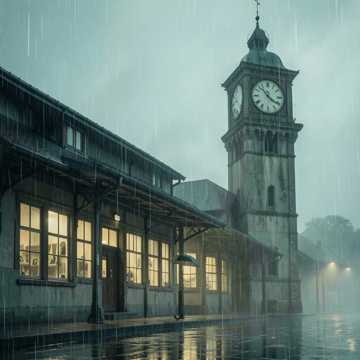 旧车站的雨