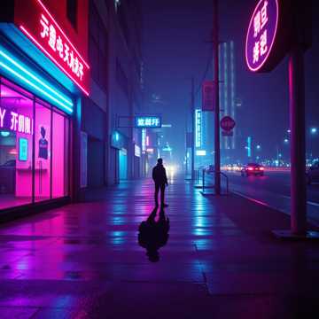 霓虹未眠人