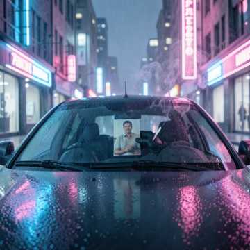 雨刷器上的旧照