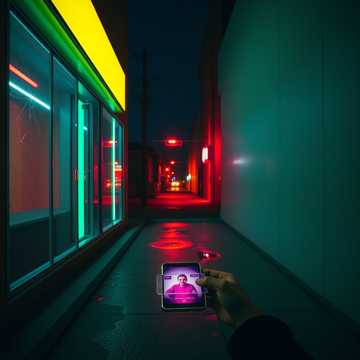 霓虹碎影