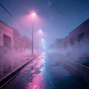空街灯影