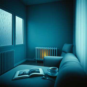 雨痕掠过窗