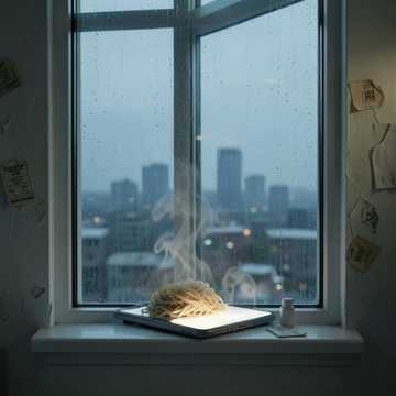 雨敲旧窗檐