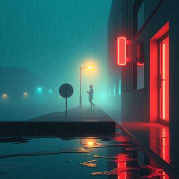 隔窗的雨声