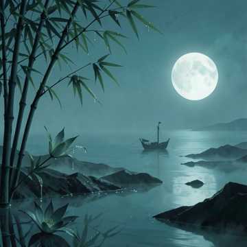 竹露叩阶