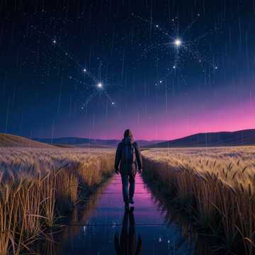 零点夜空