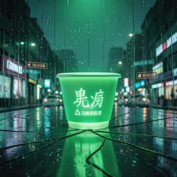 绿光泡面碗