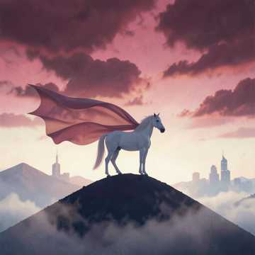 晚风纱帐秋山白马
