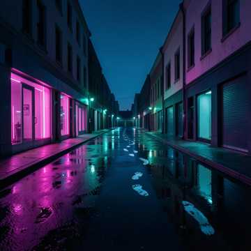 霓虹脚印