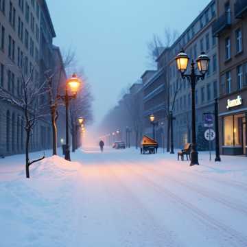 雪落满空街