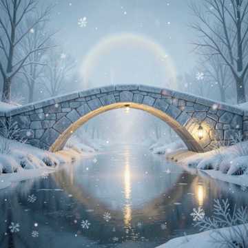 雪灯回头桥