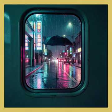 玻璃檐下雨