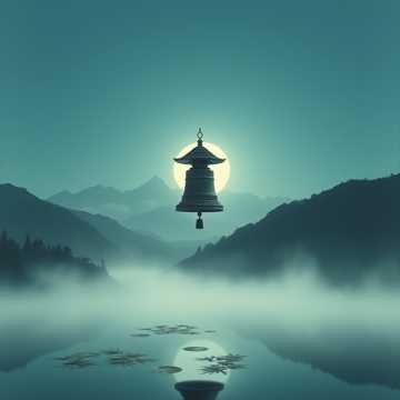 空山渡月