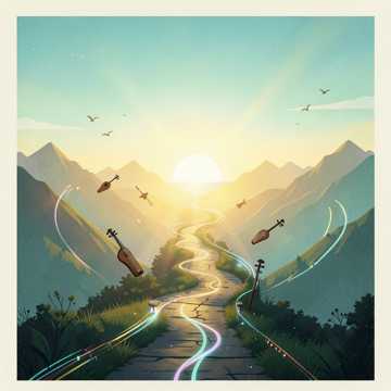 晨曦登山阶