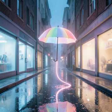 霓虹的光影幻象