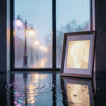 雨滴打湿的眼
