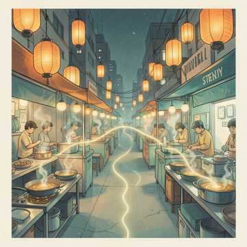 油锅下的丝线