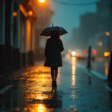 长镜头里的雨