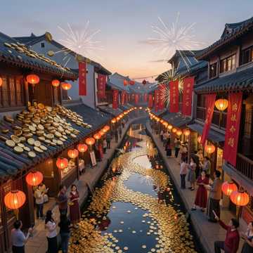 金元宝落满街