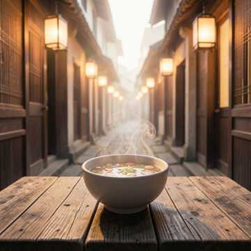 灯火烩晚霞