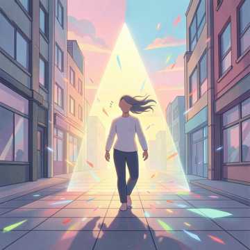 跌进阳光的碎影