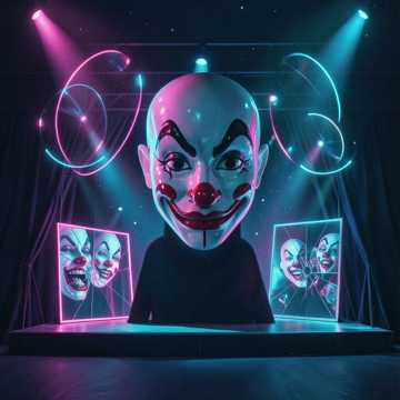 Clown Out at Midnigh