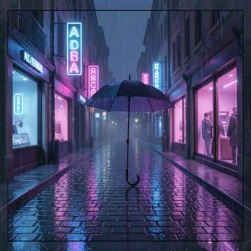 霓虹雨巷