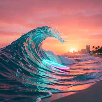 浪花冲浪板