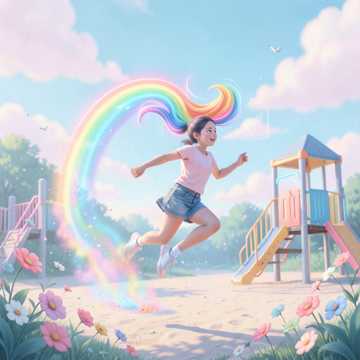 霓光马尾