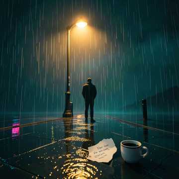 路灯下碎裂的吻