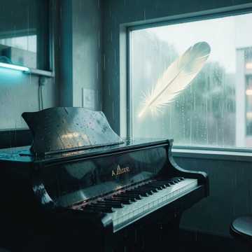钢琴上的雨痕