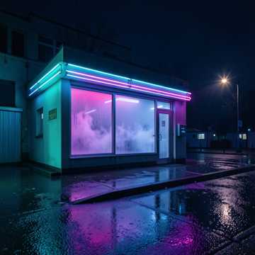 便利店的灯