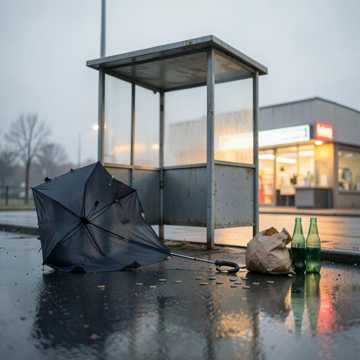 雨后车站