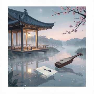 墨香染素笺