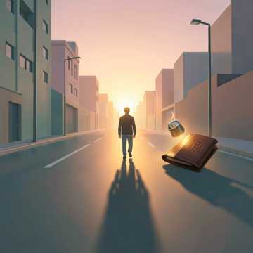 空钱包走夜路