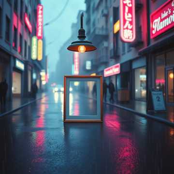 雨夜相框