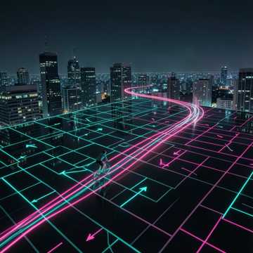 骑行褶皱里的二维地图