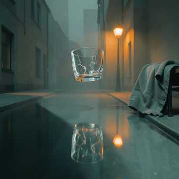 空玻璃杯