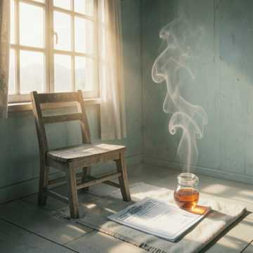 爷爷的茶缸还剩半口
