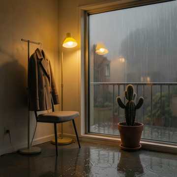 空房间的雨