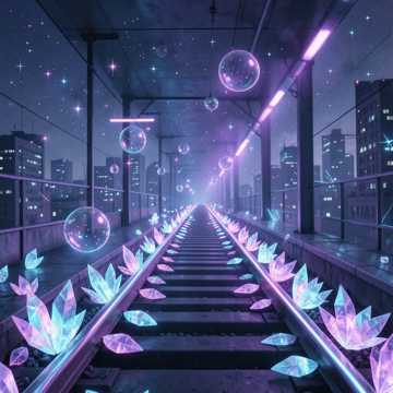 轨道水晶绽放