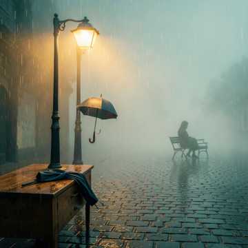 梧桐听雨声
