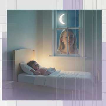 夜缝里的月亮