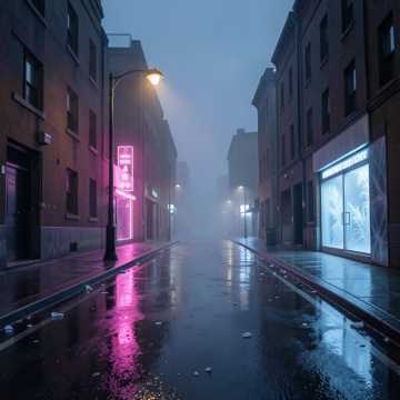 霓虹碎影