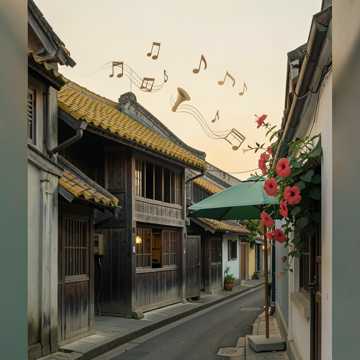 《槐花香  旧瓦房》
