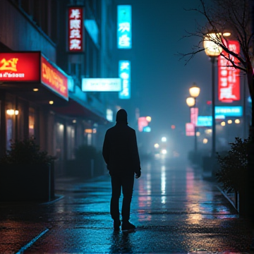 熄灯的霓虹
