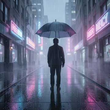 影子在下雨