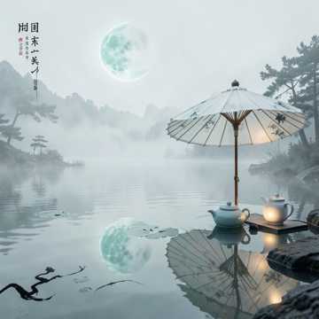 青瓷釉月
